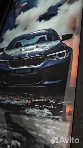Нарды под стеклом «BMW M5 Ангельские глазки» — красивый подарок