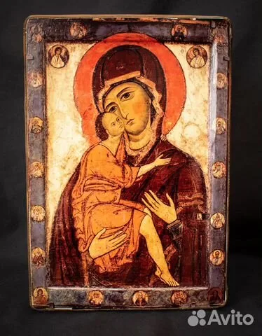 Икона деревянная «Богоматерь Умиление (Белозерская — необычный подарок