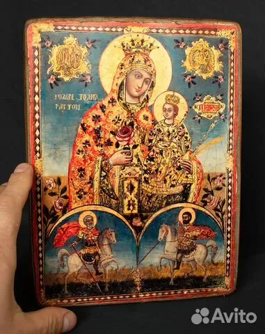 Подарочная икона Божией матери "Неувядаемый цвет"