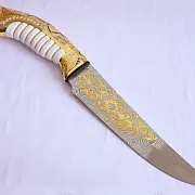 Дамасский нож «Султан Белый» — оригинальный подарок — фотография 5