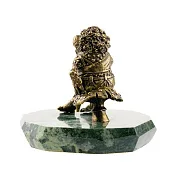 На память: Бронзовая статуэтка «Царевна-лягушка» со змеевиком — фотография 3