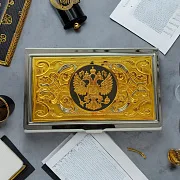 Визитница «Герб РФ» №8 — необычный подарок — фотография 1