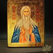 Икона святого Макария Великого. Ручная работа — оригинальный подарок — фотография 4