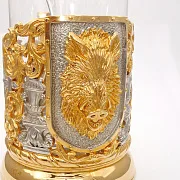 Бронзовый подстаканник «Кабан» — красивый подарок — фотография 3