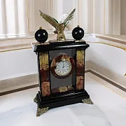 На память: Каминные часы «Орел» из яшмы и долерита — фотография 1