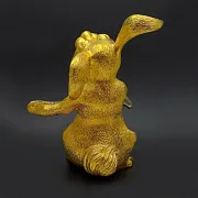 Статуэтка «Кролик с морковкой» из бронзы — необычный подарок — фотография 2