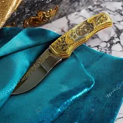 Складной нож «Гризли» — оригинальный подарок — фотография 1