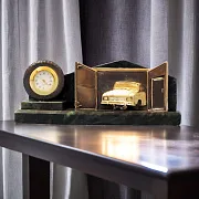 Винтажные настольные часы «Авторемонт» — необычный подарок — фотография 1