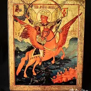 Икона "Арх. Михаил - предводитель святого воинства — красивый подарок — фотография 4