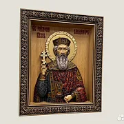 Икона резная из дерева Святой Князь Владимир в подарок — фотография 2