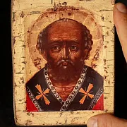В подарок: Св. Николай Чудотворец. Икона. 15*13 — фотография 1
