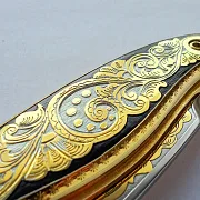 Складной нож «Орнамент» №1 — оригинальный подарок — фотография 5