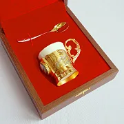 Кофейная чашка "Агат" № 2. Златоуст — оригинальный подарок — фотография 3