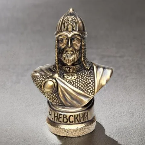 Подарочная бронзовая статуэтка «Александр Невский»