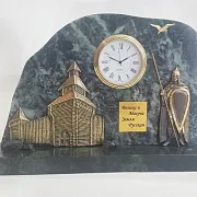 Часы «Защитник земли Русской» со змеевиком — красивый подарок — фотография 2