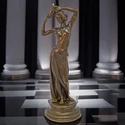 Композиция «Девушка с кувшином» из бронзы — красивый подарок — фотография 1