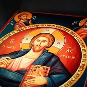 Икона "Христос Пантократор с Апостолами" — красивый подарок — фотография 6
