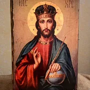 Подарочная икона деревянная "Христос Вседержитель" — фотография 1