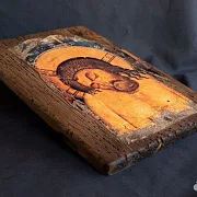 Икона деревянная «Христос во гробе» — необычный подарок — фотография 4
