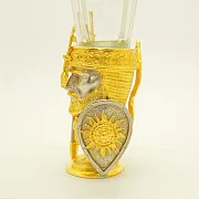 Лафитник "Богатырь". Позолоченный — оригинальный подарок — фотография 5
