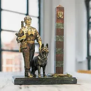 Бронзовая статуэтка «Караул» — оригинальный подарок — фотография 1