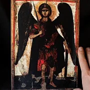 Икона "Архангел Михаил" копия с оригинала 14 вв — красивый подарок — фотография 1