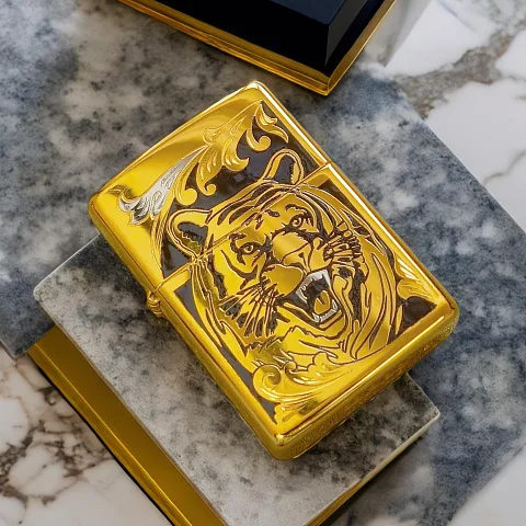 Зажигалка Zippo оригинал "Тигр" № 6 — необычный подарок