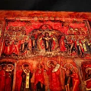 Икона "Покров Пресвятой Богородицы" дерево, ручная — оригинальный подарок — фотография 7
