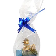 Бронзовая статуэтка «Свинка» с агатом и позолотой в подарок — фотография 2