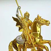 Часы из яшмы и долерита с Георгием Победоносцем в подарок — фотография 3