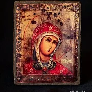 Икона Божией матери "Огневидная" 15*12 см — красивый подарок — фотография 4