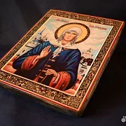 Икона с ковчегом "Святая Ксения Петербургская" — необычный подарок — фотография 3