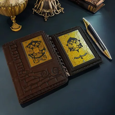 На память: Набор "Ежедневник, автодокументы, ручка" № 2. Златоуст