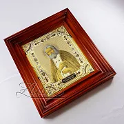 Икона Серафима Саровского /в киоте/. Златоуст — оригинальный подарок — фотография 2