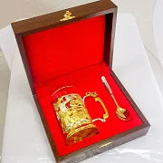 Латунный подстаканник «ВВС» в подарок — фотография 4