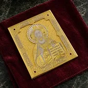 Подарочная икона Христа карманная. Златоуст — фотография 1