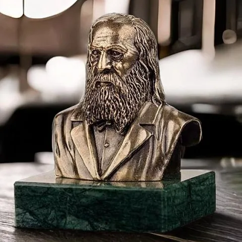 Бронзовый бюст «Менделеев Д.И.» — оригинальный подарок
