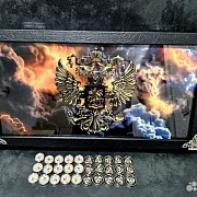 Нарды под стеклом «Держава» — красивый подарок — фотография 8