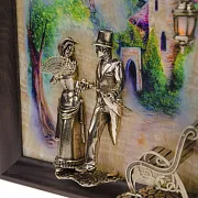 На память: Картина «Вечерняя прогулка. Кисловодск. Замок» на ониксе с подсветкой — фотография 4