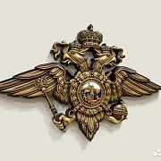 Герб МВД, резной из бука — красивый подарок — фотография 2