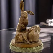 На память: Композиция из бронзы «Кролики» — фотография 1
