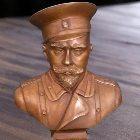 Бюст «Деникин» из бронзы — оригинальный подарок