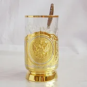 Златоустовский подстаканник «Элегантный» — красивый подарок — фотография 4