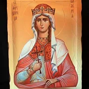 Деревянная икона "Святая Мученица Валерия" в подарок — фотография 5