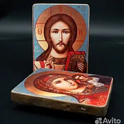 Венчальная пара. Казанская Богоматерь и Спас Вседе — оригинальный подарок — фотография 3