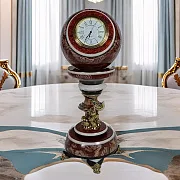 Сувенирные настольные часы «Антистресс» из лемезита — необычный подарок — фотография 1