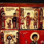 Икона Чудо Георгия о змие (с клеймами) — красивый подарок — фотография 3