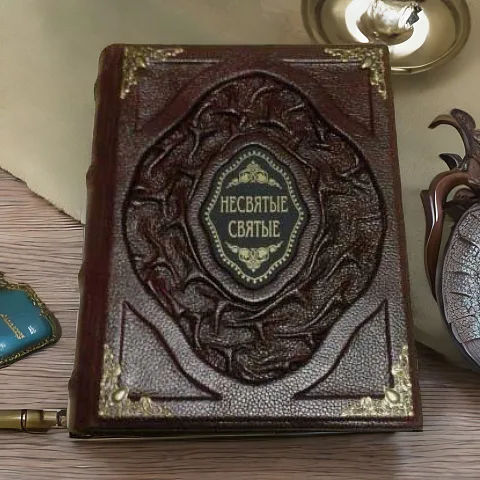 Несвятые святые — книга в кожаном переплёте — оригинальный подарок