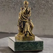 Бронзовая композиция «Памятник М.Ю. Лермонтову в Пятигорске» — оригинальный подарок — фотография 1