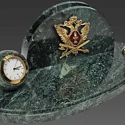 Часы «Престиж» с гербом УИС и подставками — красивый подарок — фотография 2